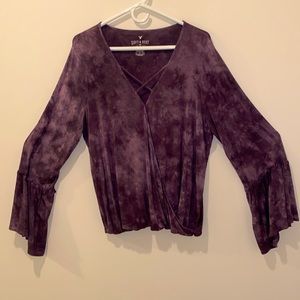 American Eagle Soft and Sexy Bell Sleeve Top